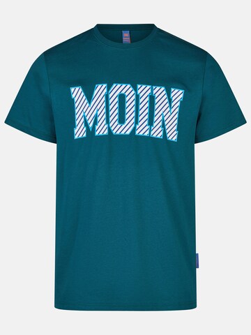 salzhaut Shirt 'Diek - Moin' in Blue: front