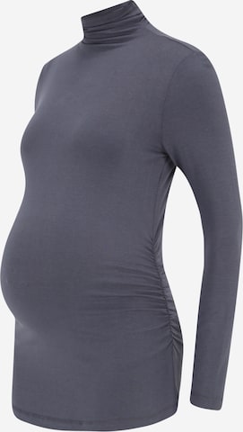 Gap Maternity Shirt in Blue: front