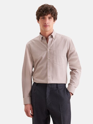 Coupe regular Chemise SEIDENSTICKER en beige