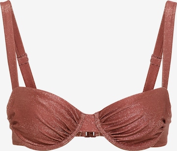 Invisible Hauts de bikini LSCN by LASCANA en marron : devant