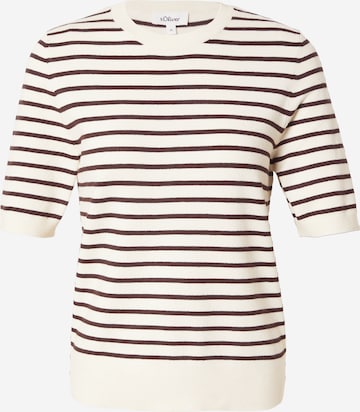 s.Oliver Pullover in Braun: Vorderseite