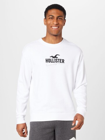HOLLISTER Sweatshirt in Weiß: Vorderseite
