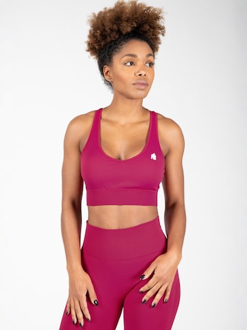 Bustier Soutien-gorge de sport 'Hilton' Gorilla Wear en rose