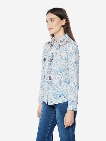 KOROSHI Blouse in Blauw