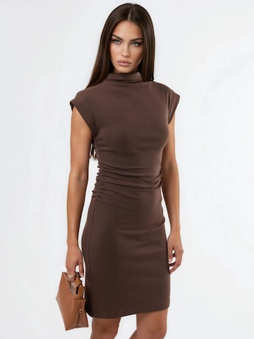Busem Mini Kleid in Braun: Vorderseite