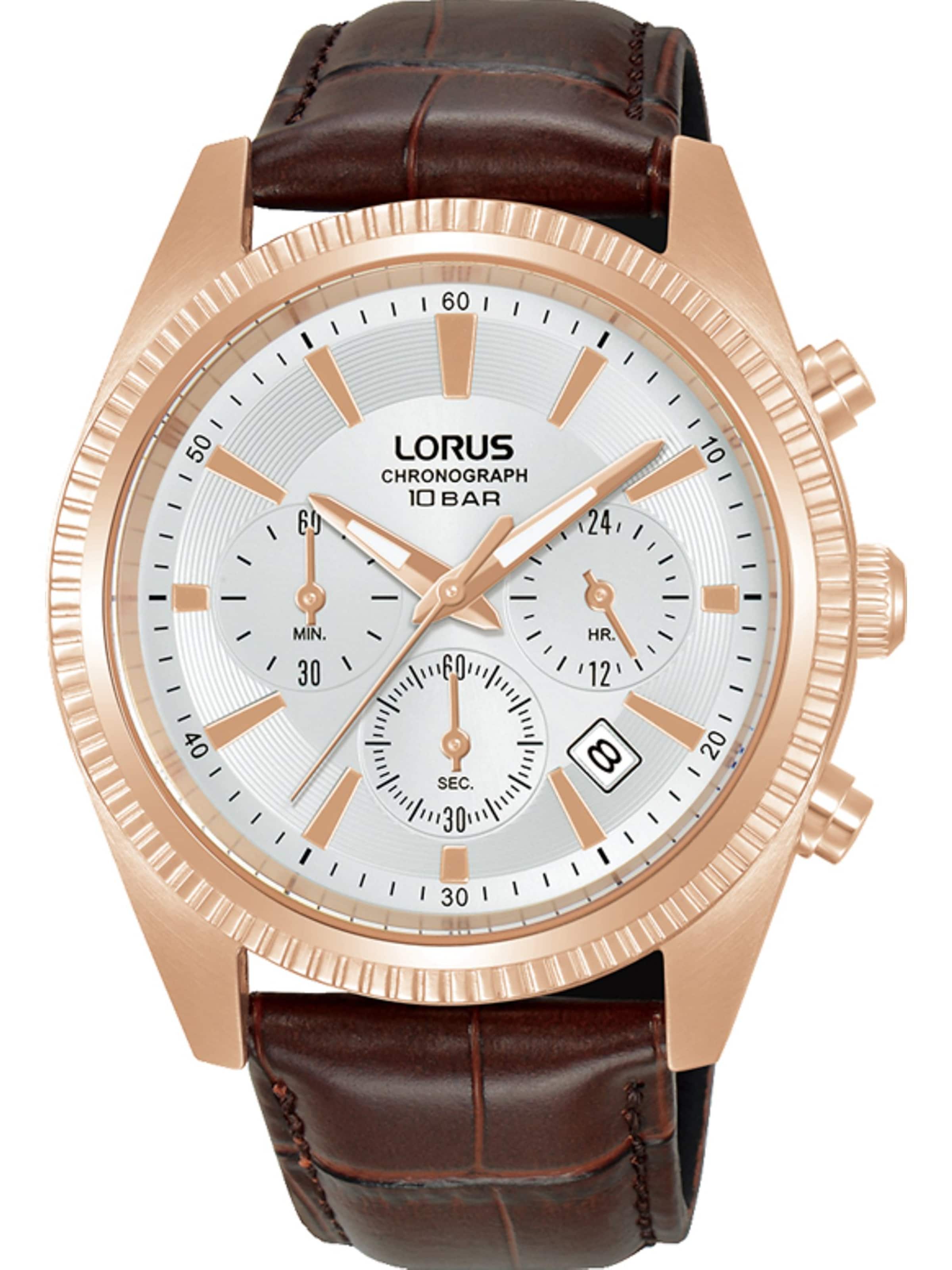 LORUS Uhr in Braun: Vorderseite