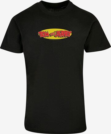 ABSOLUTE CULT Shirt 'Tom And Jerry' in Black: front