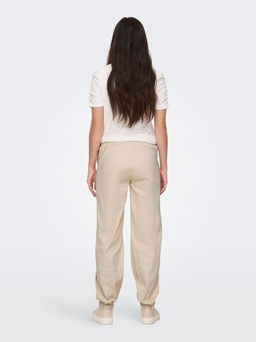 Only Maternity Tapered Broek in Beige