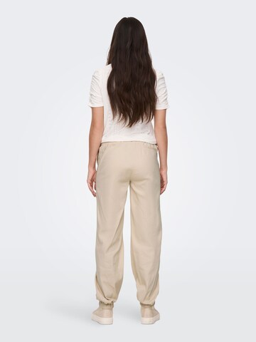 Effilé Pantalon Only Maternity en beige