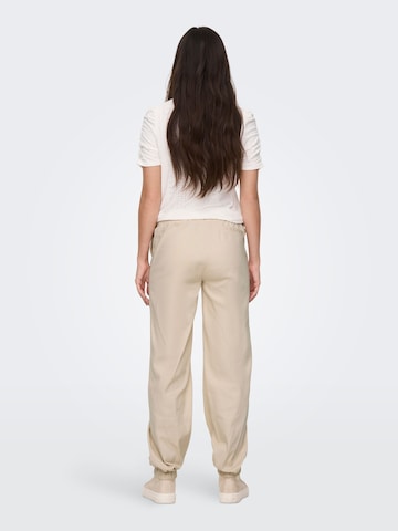 Only Maternity Tapered Pants in Beige