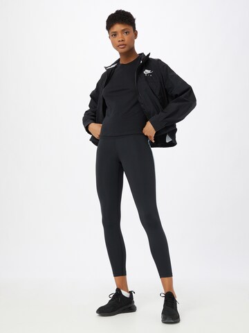 NIKE Skinny Sportbroek in Zwart