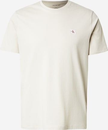 T-Shirt Calvin Klein Jeans en blanc : devant