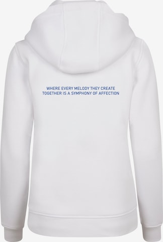 Merchcode Sweatshirt 'Love Birds' in Weiß