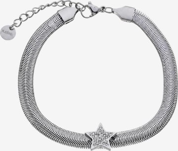 Brise - Pulseira 'Stern mit Strass' em prata: frente