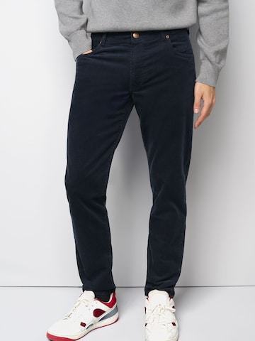 MEYER Regular Chino M5 Five Pocket in Blau: Vorderseite