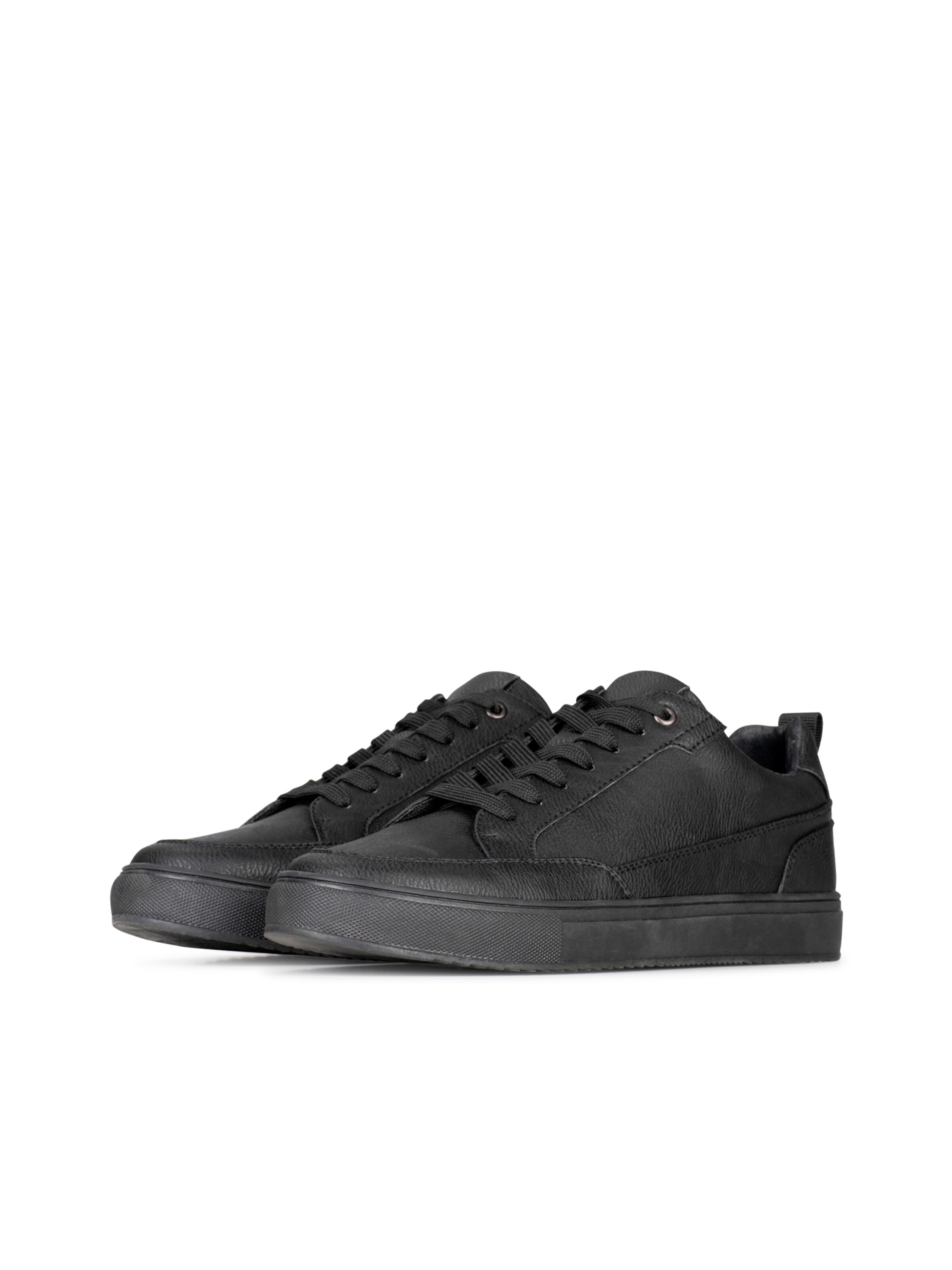 PS Poelman Sneakers laag 'Levi' in Zwart