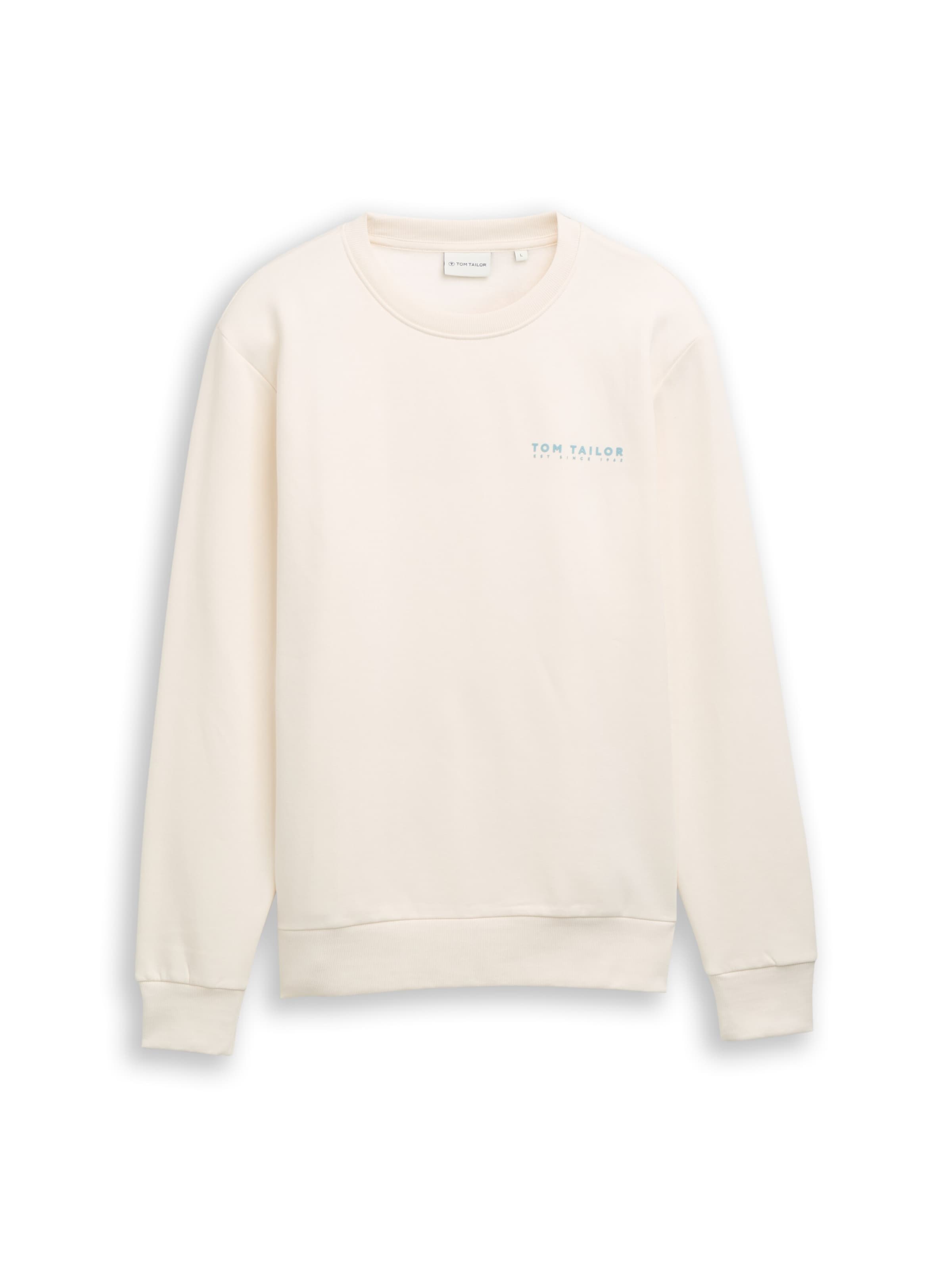 TOM TAILOR Sweatshirt in White: front