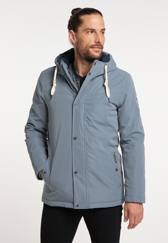 Schmuddelwedda Winter Jacket in Blue: front