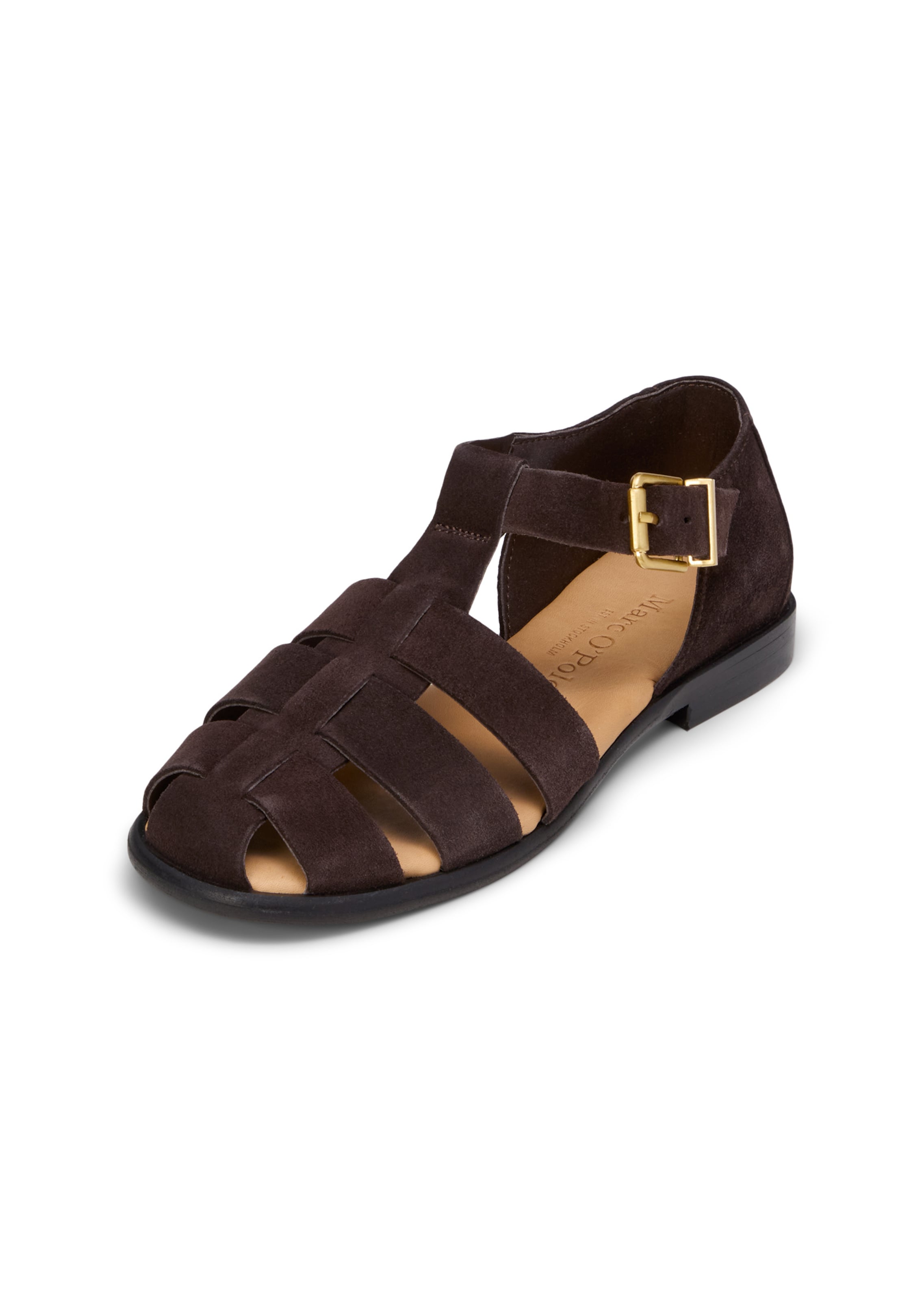 Marc O'Polo Sandaal 'Fisherman' in Bruin
