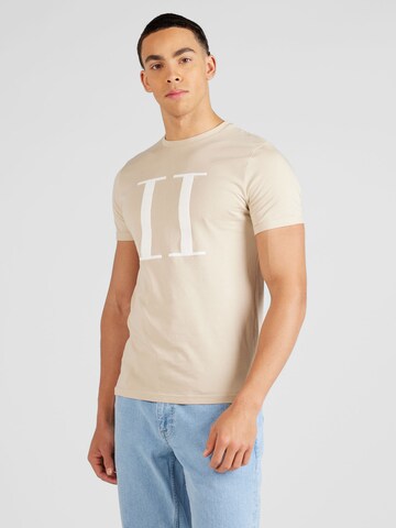 Coupe regular T-Shirt 'Encore' Les Deux en beige : devant