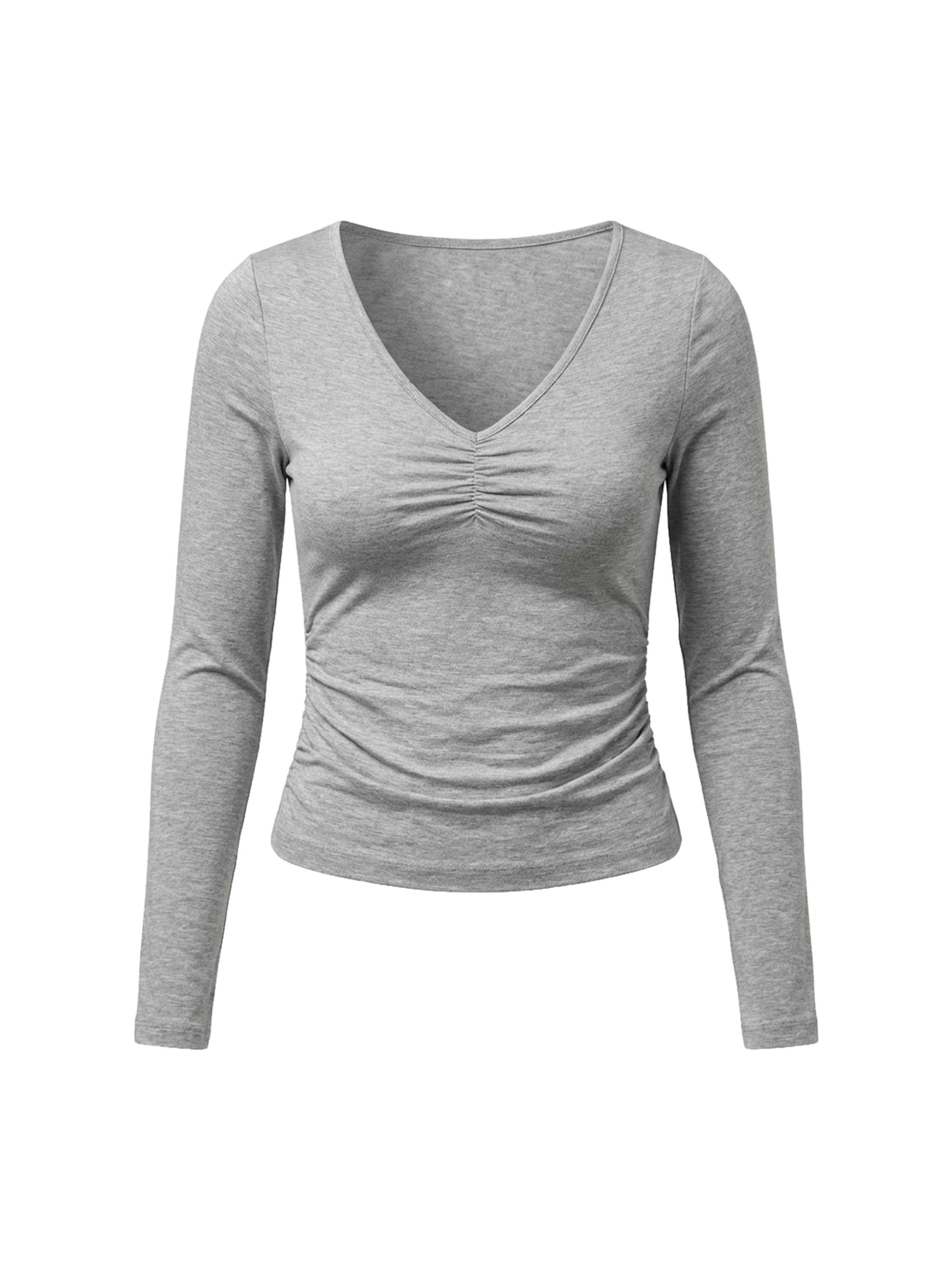 studioselect Shirt 'Stina' in graumeliert, Produktansicht