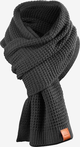 Manufaktur13 Scarf 'Rough' in Grey: front