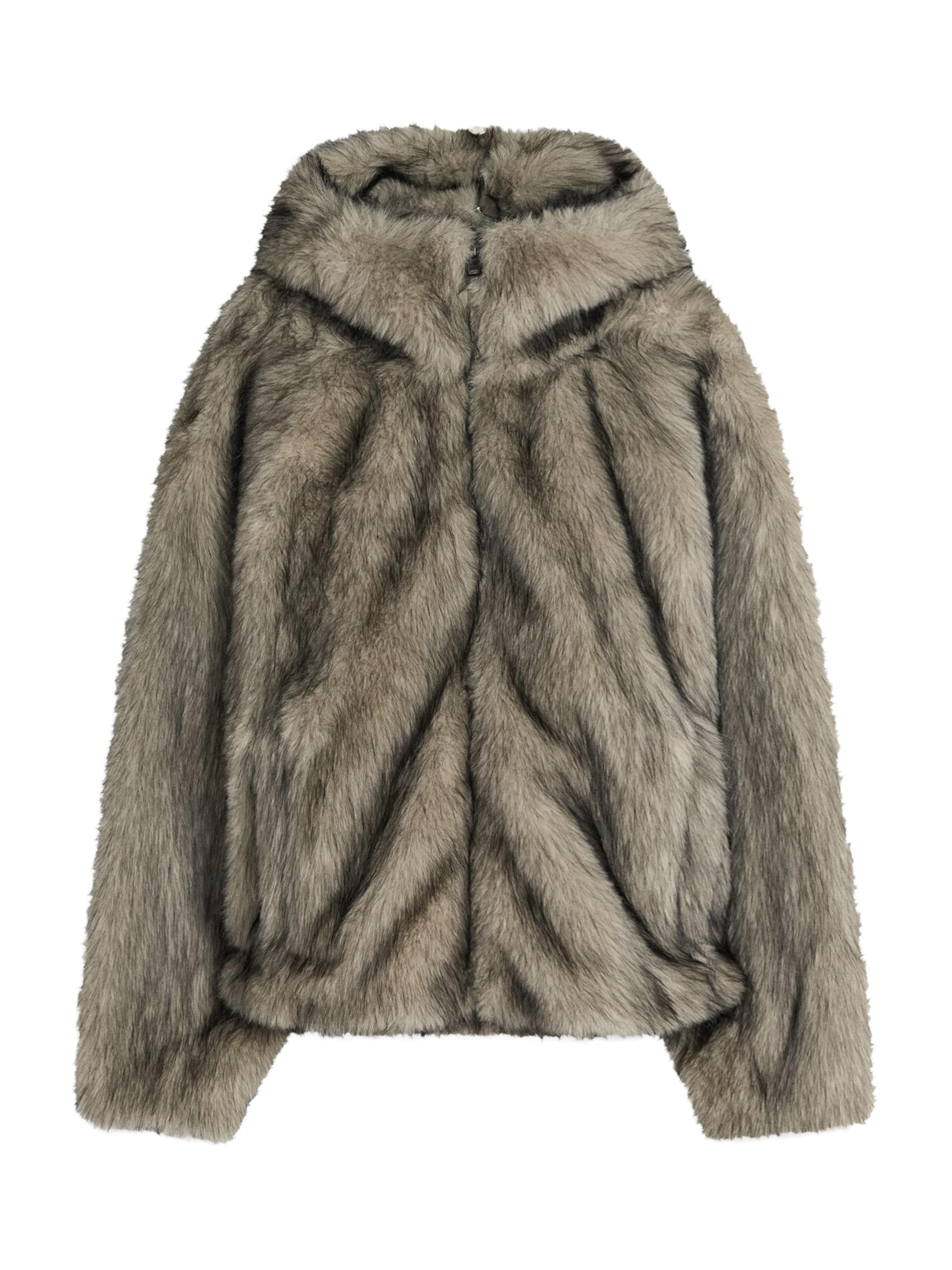 Giacca di mezza stagione di Bershka in grigio: frontale