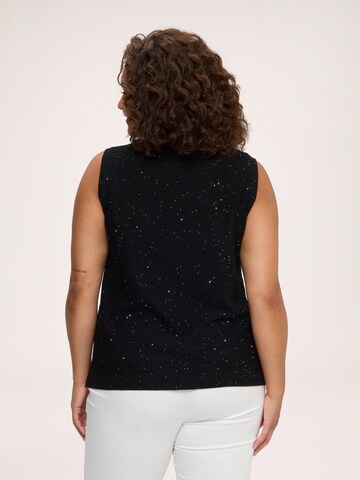 Fiorella Rubino Gebreide bodywarmer in Zwart