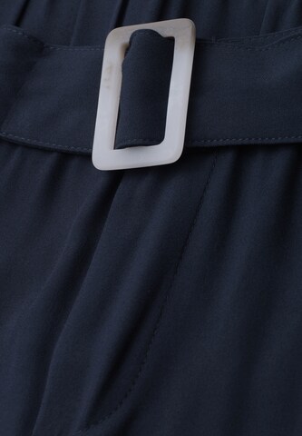 STREET ONE Wide Leg Hose in Blau