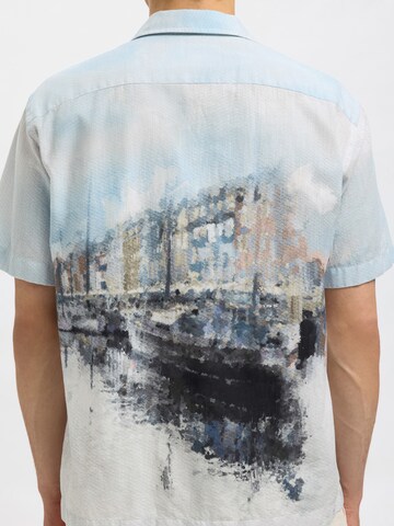 SELECTED HOMME Comfort fit Srajca 'SLHCARL' | modra barva