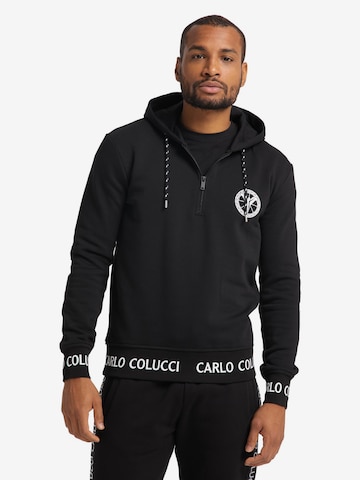 Carlo Colucci Sweatshirt 'Carloni' in Black: front