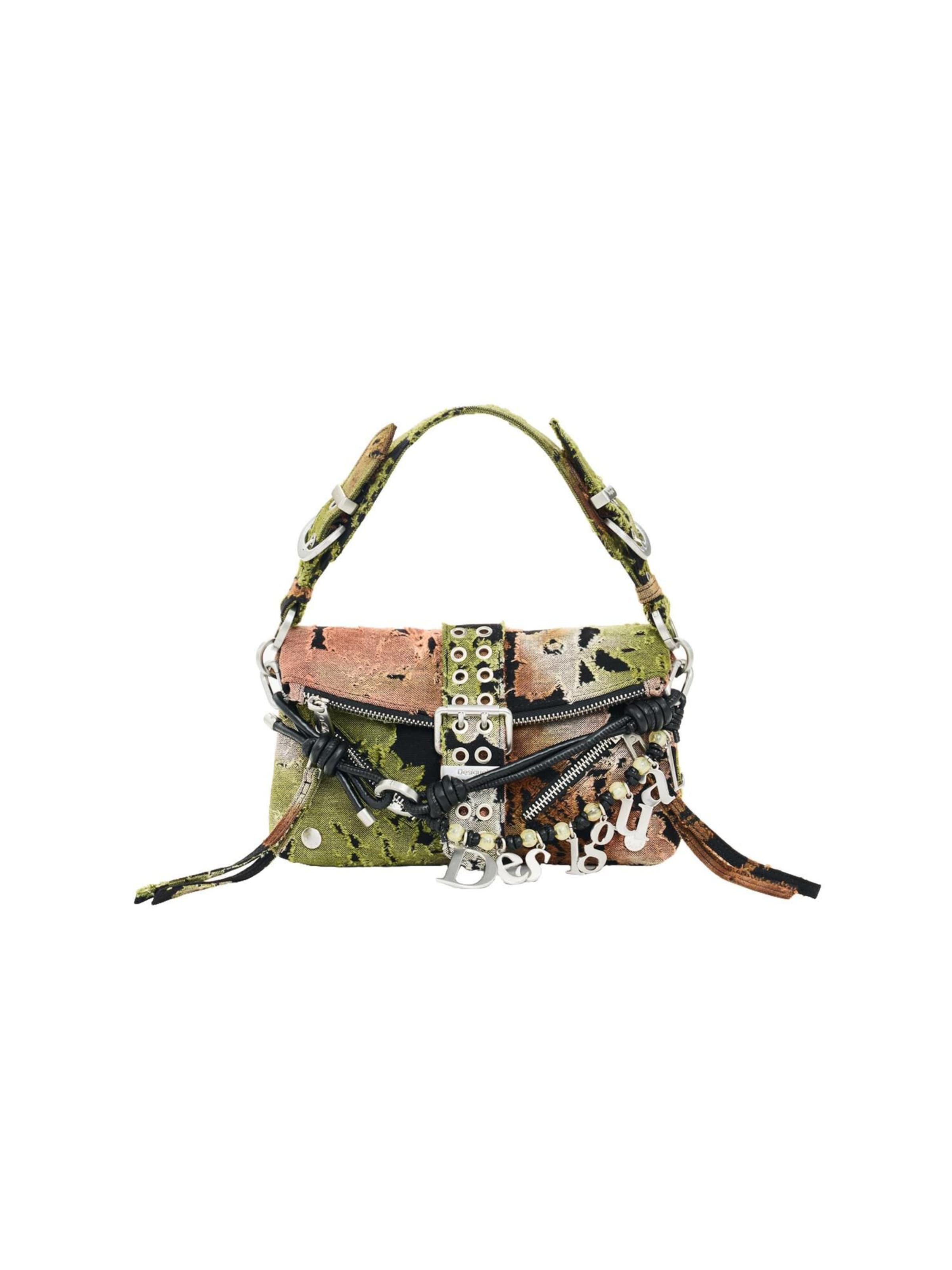 Desigual Kabelka, veľkosť One Size - hnedá / svetlozelená / čierna, Produkt