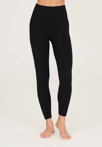 Athlecia Skinny Sportbroek 'Aideny' in Zwart: voorkant