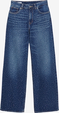 Pull&Bear Baggy Jeans in Blau: Vorderseite