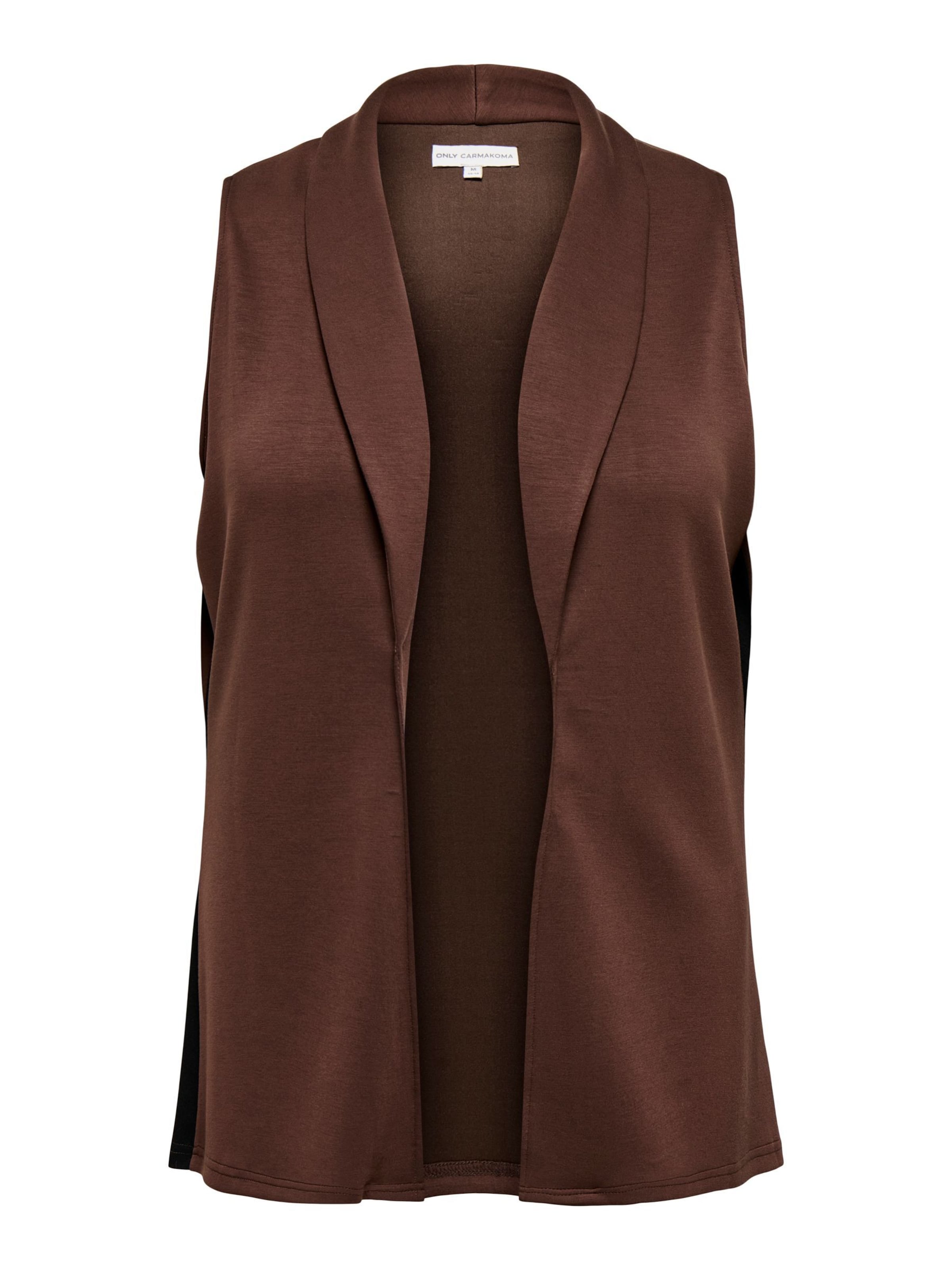 ONLY Carmakoma Suit Vest 'CARLEAH' in Brown: front