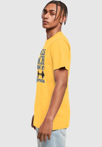 Mister Tee Shirt 'Venice Beach' in Yellow