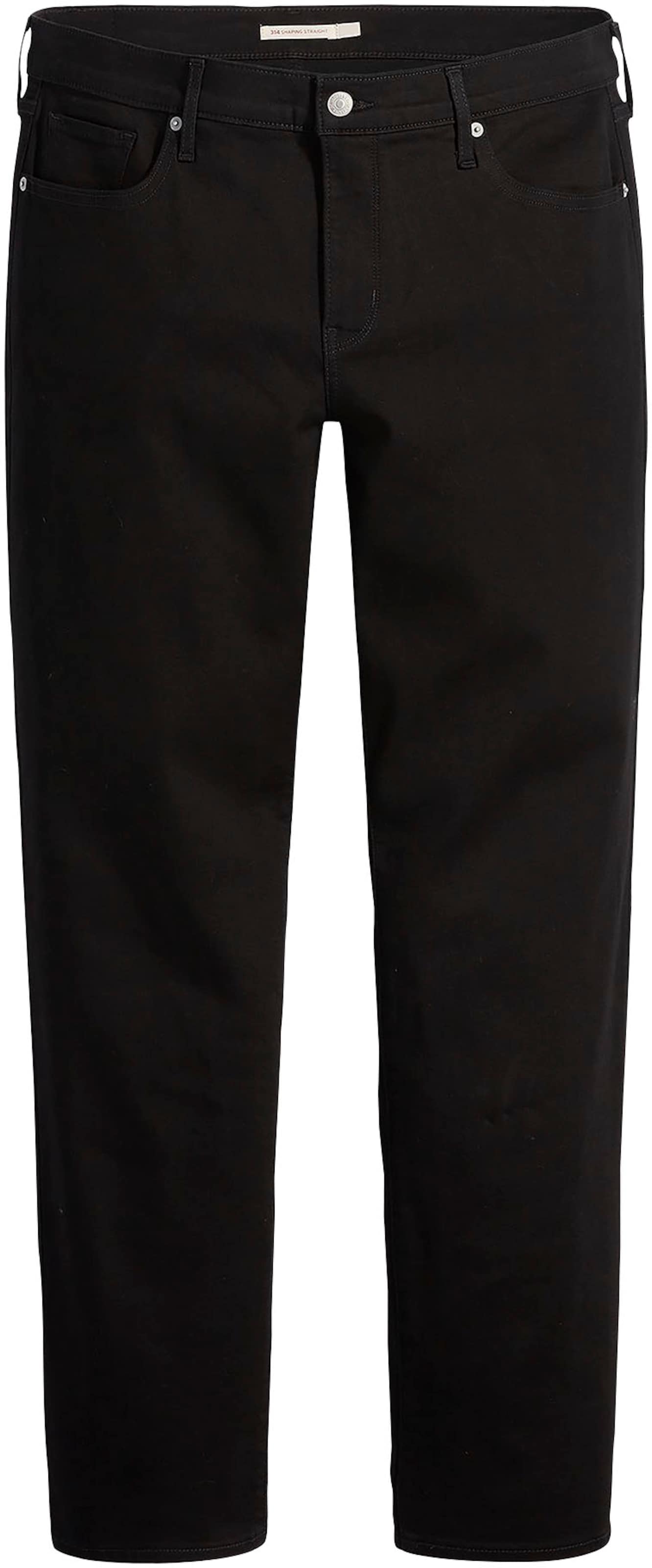 Levi's® Plus Kavbojke '314™ Shaping Straight ' | črna barva: sprednja stran