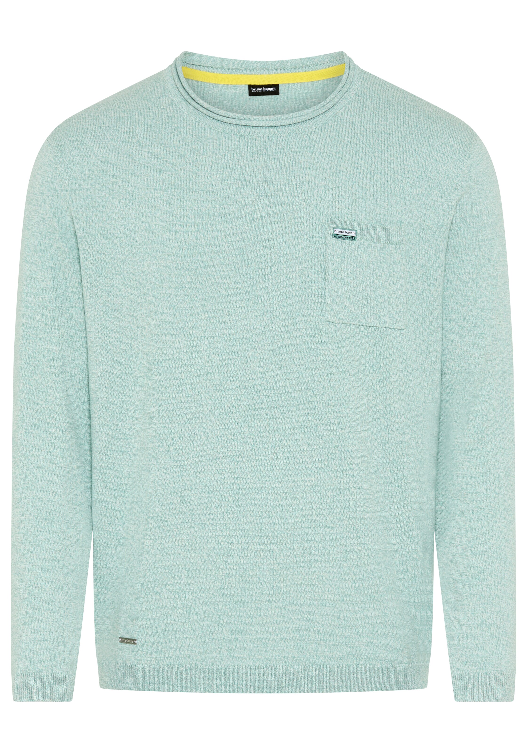 Bruno Banani LM Pullover in Grün: Vorderseite