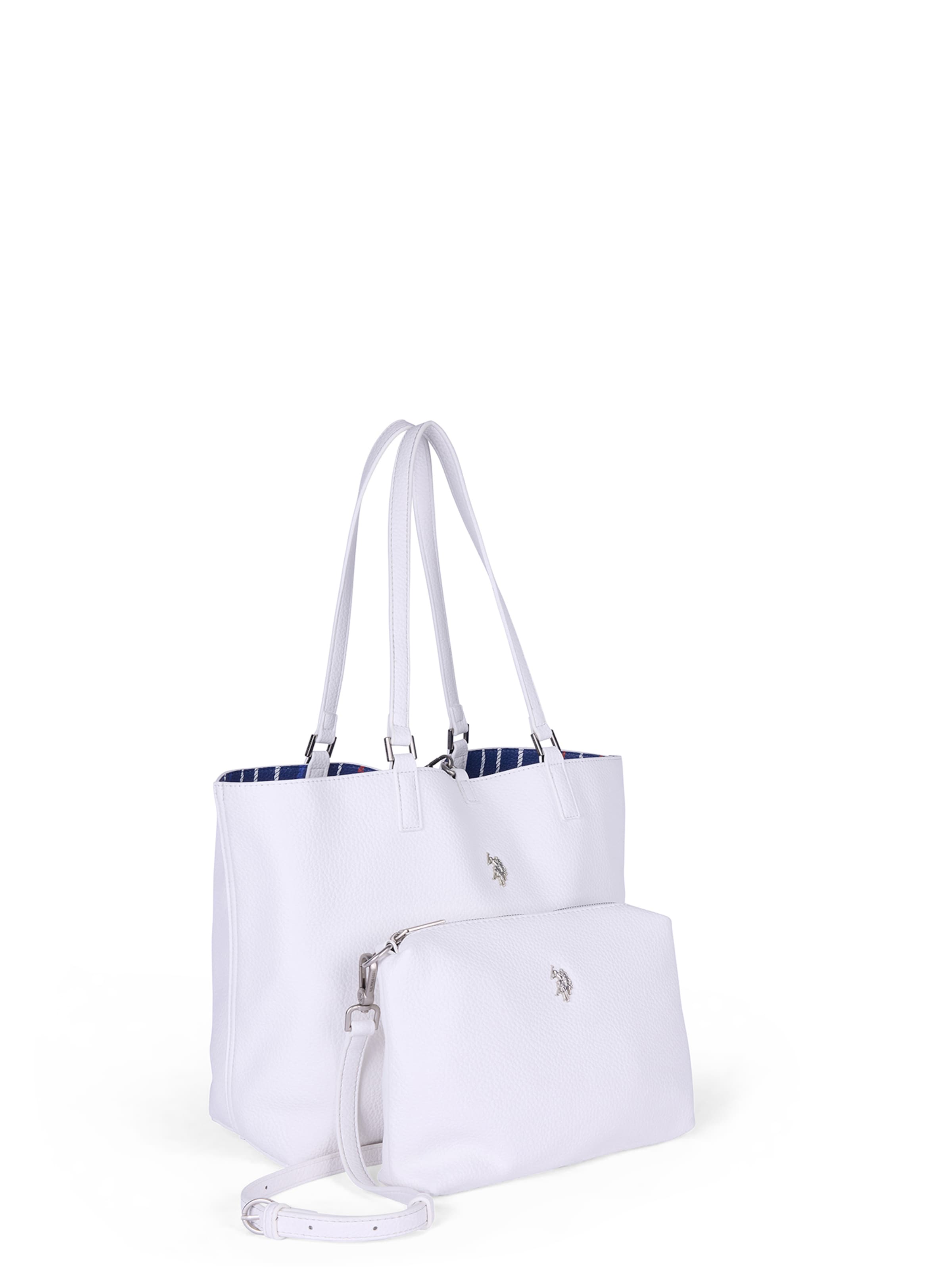 Shopper di U.S. POLO ASSN. in bianco: frontale