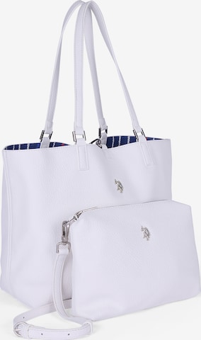 Shopper di U.S. POLO ASSN. in bianco: frontale