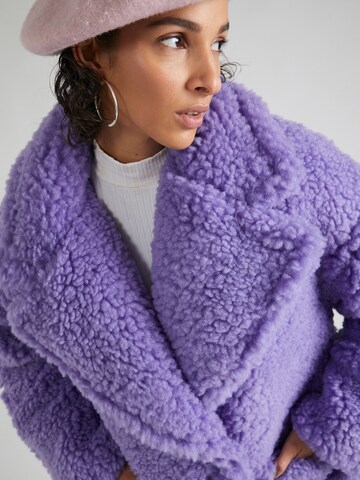 TOPSHOP Zimný kabát - fialová
