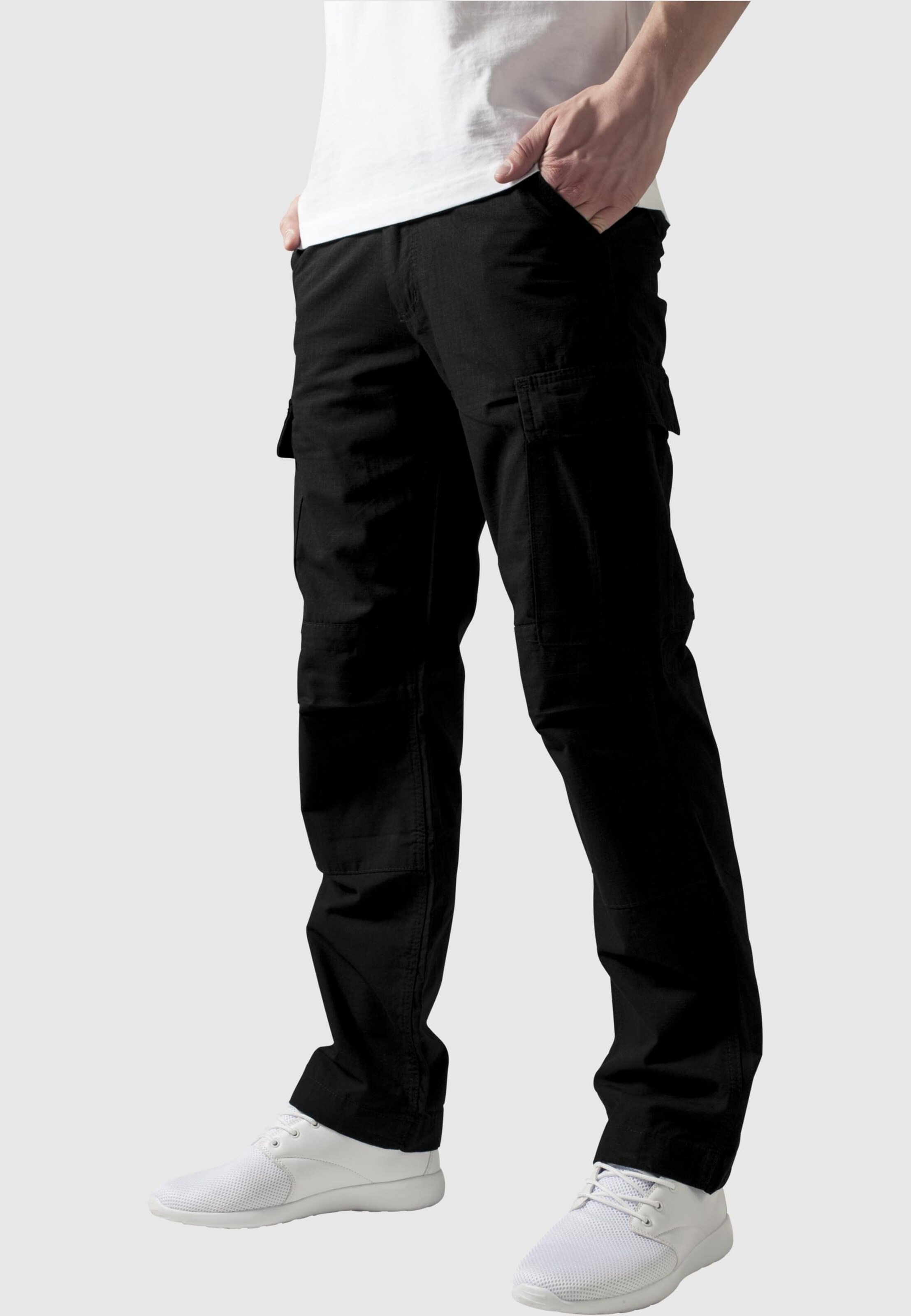 Urban Classics Štandardný strih Kapsáče - Čierna: predná strana