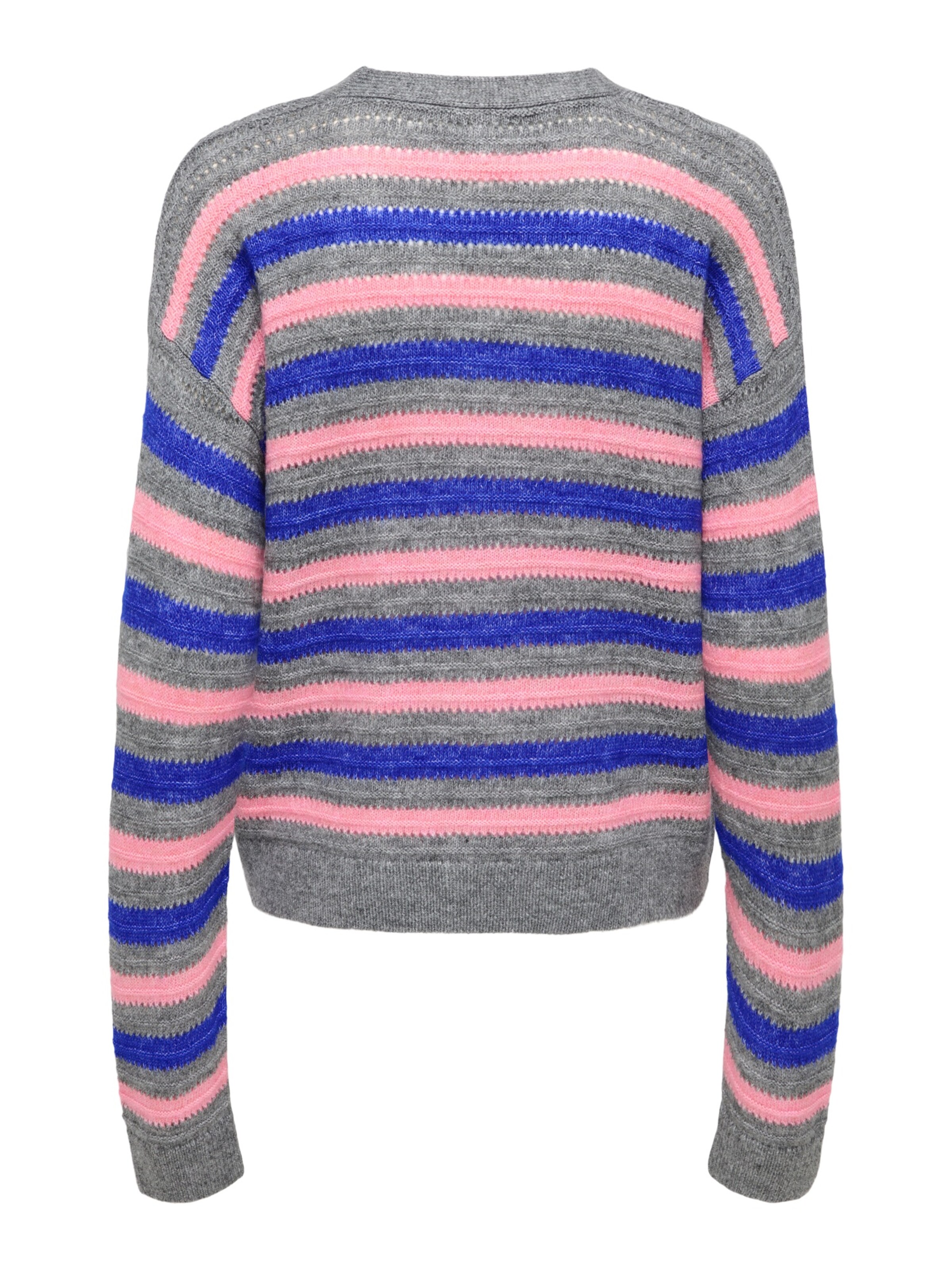 ONLY Gebreid vest 'ONLPoppy' in Grijs