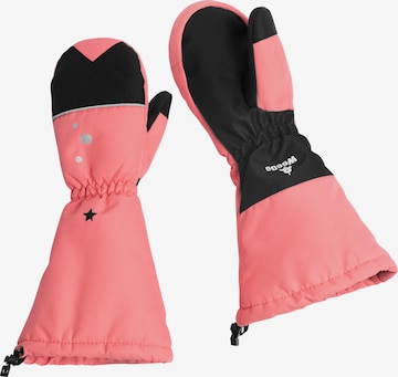 Gants 'UNIDO Einhorn' WeeDo en rose : devant