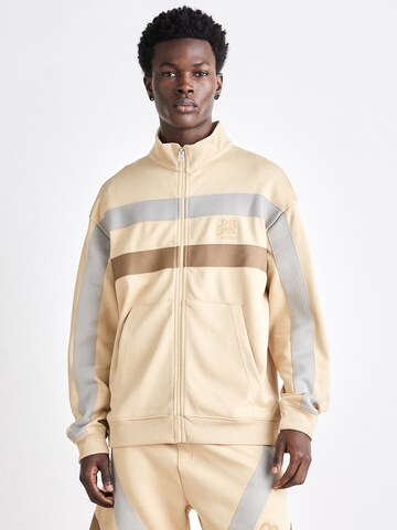 HUGO Ζακέτα φούτερ 'Darahood' σε μπεζ: μπροστά