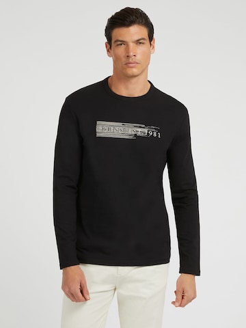 T-Shirt GUESS en noir : devant