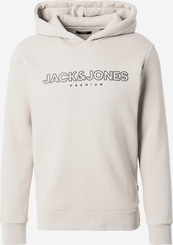 JACK & JONES Sweatshirt 'JASON' i beige: forside
