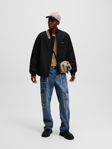 KARL LAGERFELD JEANS Loosefit Jeans 'RELAXED UTILITY' i blå