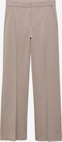 MANGO Pleated Pants 'Chloe' in Brown: front