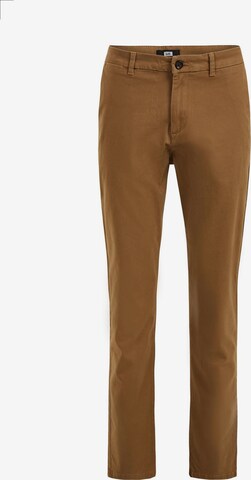 WE Fashion Chino in Bruin: voorkant